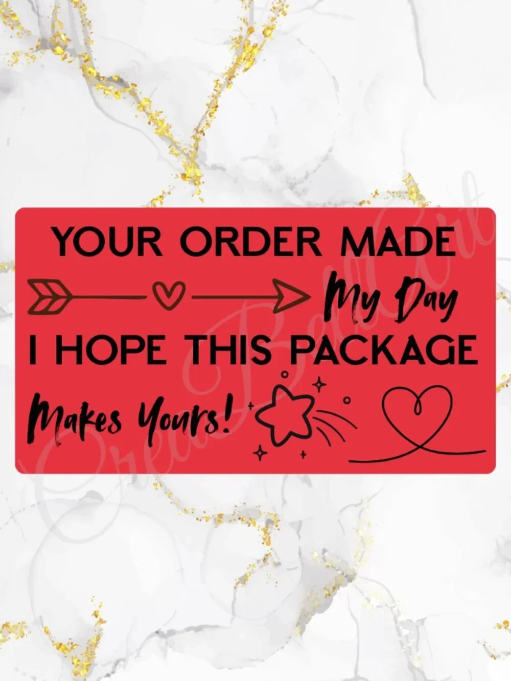 100 Thank you Stickers for Packaging | Small Business Labels